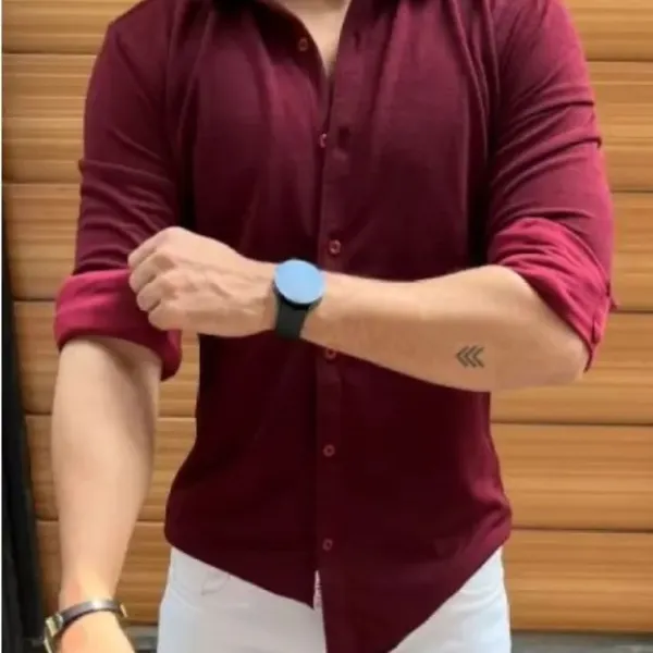 Full_Sleeve_Lycra_Casual_Shirt_For_Men