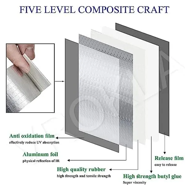 Leakage_Repair_Waterproof_Tape_For_Pipe_Leakage_Roof_Water_Leakage_Solution_Aluminium_Foil_Tape_Waterproof_Adhesive_Tape_Sealing_Butyl_Rubber_Tape_For_Leakage_5Cm*5M_Pack_Of_1