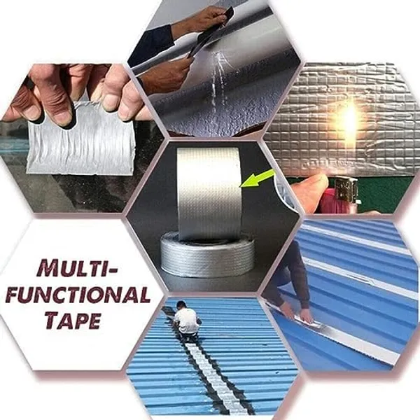 Leakage_Repair_Waterproof_Tape_For_Pipe_Leakage_Roof_Water_Leakage_Solution_Aluminium_Foil_Tape_Waterproof_Adhesive_Tape_Sealing_Butyl_Rubber_Tape_For_Leakage_5Cm*5M_Pack_Of_1