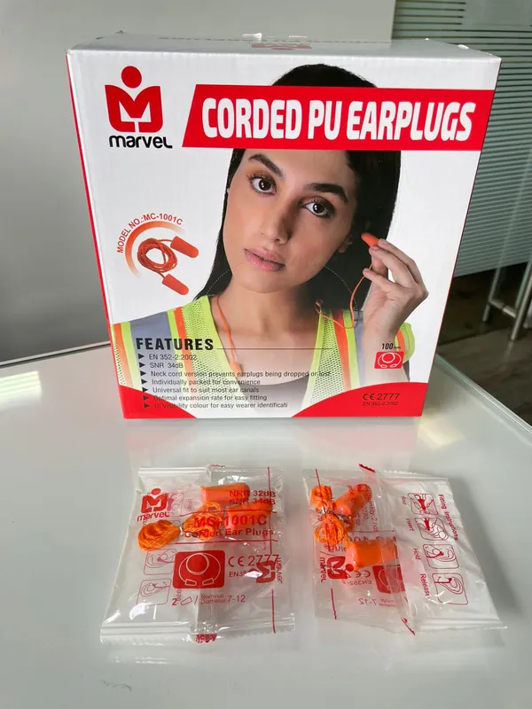 Noise_Reducing_Corded_Ear_Plugs,_Foam_Plugs,Disposable_Ear_Plugs_With_Cord