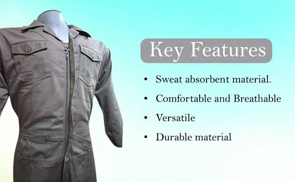 100%_Cotton_Coveralls_Grey_Colour
