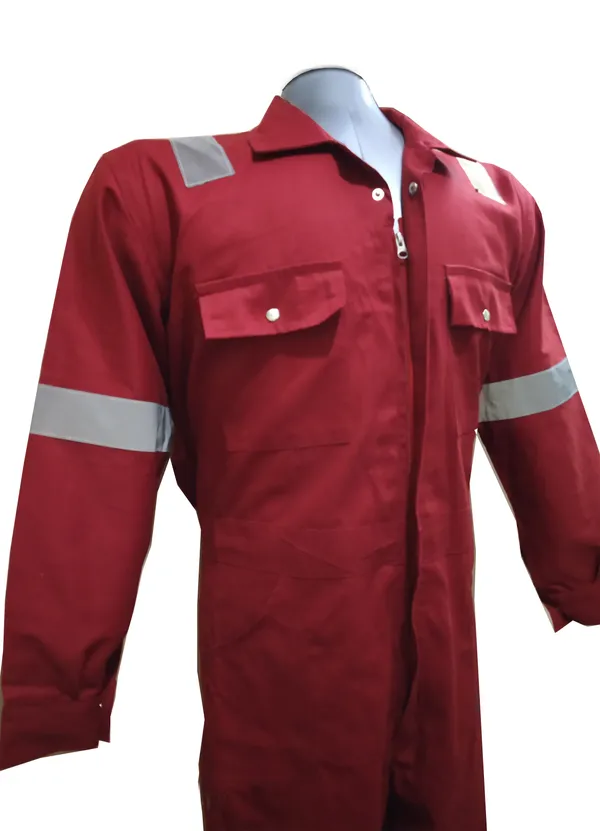 100%_Cotton_Coveralls_Red_Colour