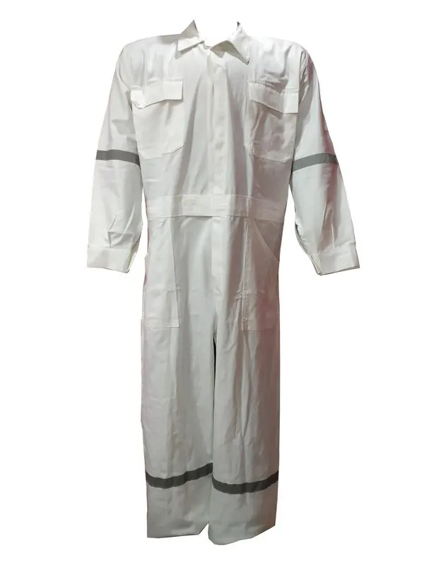 100%_Cotton_Coveralls_White_Colour