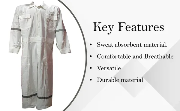 100%_Cotton_Coveralls_White_Colour