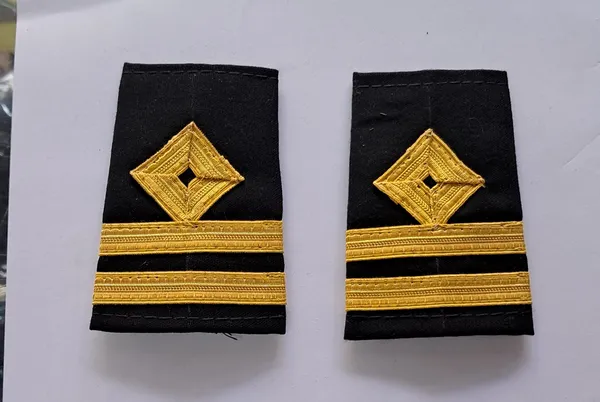 Black_base_and_Golden_stripes_Professional_Epaulettes_for_Second_Engineer_Officer_Merchant_Navy_Officer