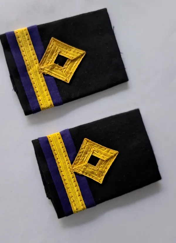 Black_base_and_Golden_stripes_Professional_Epaulettes_for_Fourth_Engineer_Officer_Merchant_Navy_Officer