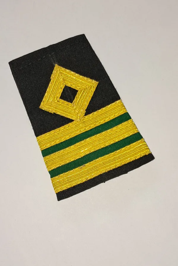 Black_base_and_Golden_stripes_Professional_Epaulettes_for_Merchant_Navy/Electrical_Engineer/Electro_Technical_Officer_(ETO)