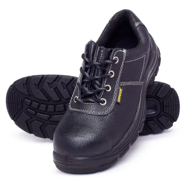 Duke_Leather_Safety_Shoe,_Excellent_Grip,_Comfort_And_Slip_Resistance,_Safety_Shoes_With_Steel_Toe,_Black,_Size_11