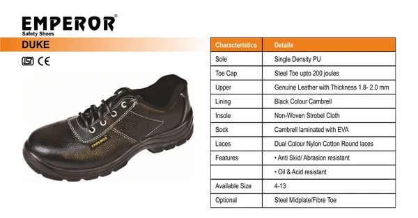 Duke_Leather_Safety_Shoe,_Excellent_Grip,_Comfort_And_Slip_Resistance,_Safety_Shoes_With_Steel_Toe,_Black,_Size_11