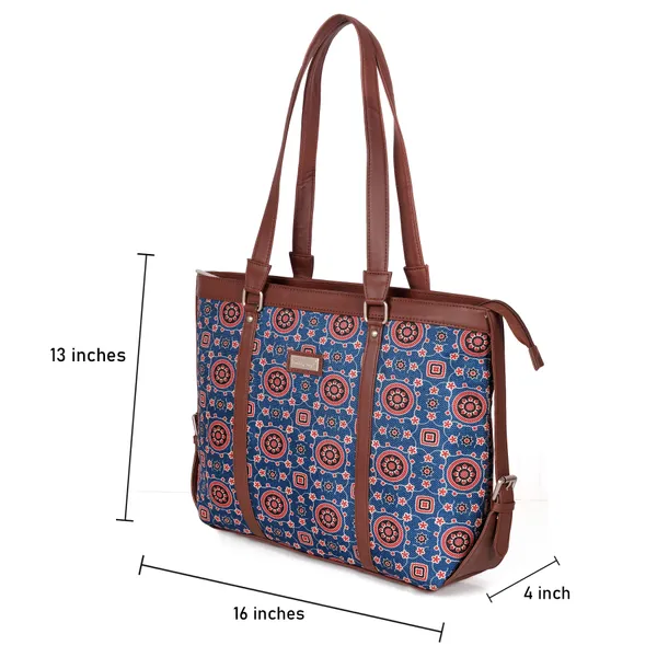 Hard_Craft_Women_Laptop_Handbags_|_Circular_Floral_Print_Vegan_Leather_Bag_|_Stylish_Sling_Hand_Bag_For_Office_Use_|_Side_Shoulder_Tote_Bag_For_Working_Womens_|_Gifts_For_Women_Girls