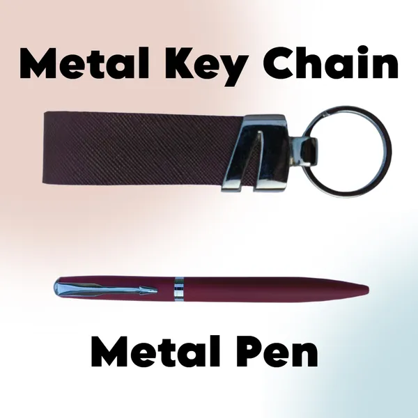 Hard_Craft_PU_Leather_Wallet_Card_Holder_Key_Chain_Pen_Gift_Sets_For_Men