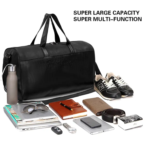 Luxury_Vegan_Leather_Stylish_&_Spacious_Duffel_Bags_Cabin_Size_Travel_Sports_Gym_Shoulder_Hand_Duffle_Bags_for_Men_and_Women_Weekender_Overnight_Travel_Luggage