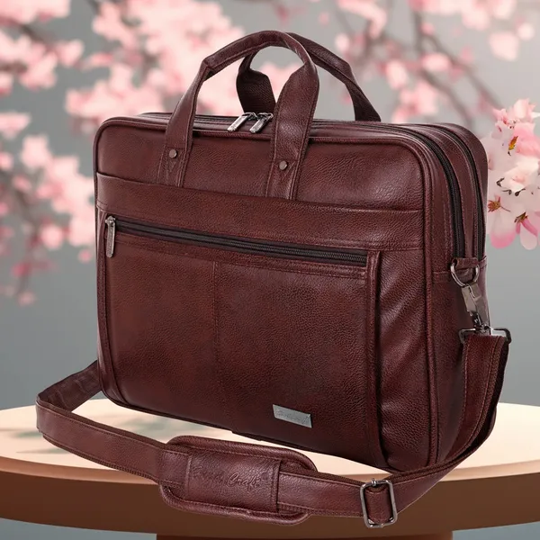 Brown_PU_Leather_Finish_Laptop__Messenger_Bag