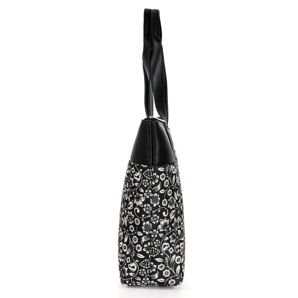 Hard_Craft_Floral_Print_Women's_Vegan_Leather_Stylish_Tote_Bag_For_Women_Office_Use_With_Personalize_Tag_Hand_Bag_Purse_Casual_Shoulder_Bag_For_College_Girls