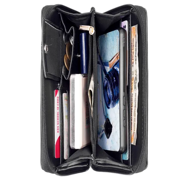 Hard_Craft_Wallet_For_Woman_Floral_Print_Vegan_Leather_Purse_For_Woman_Stylish_Ladies_Hand_Purse_For_Women_Holds_Cash_Cards_Mobile_Coin_Pocket_Clutch_Purse_With_Zip_Closure_Gift_For_Women_Girls