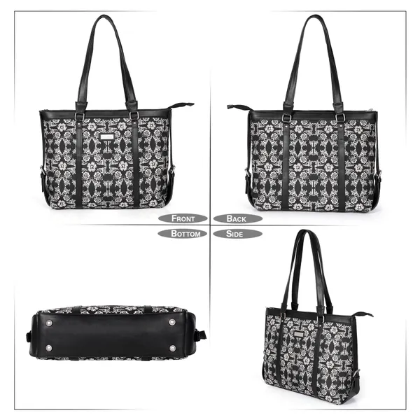 Hard_Craft_Women_Laptop_Handbags_|_Floral_Print_Vegan_Leather_Bag_|_Stylish_Sling_Hand_Bag_For_Office_Use_|_Side_Shoulder_Tote_Bag_For_Working_Womens_|_Gifts_For_Women_Girls