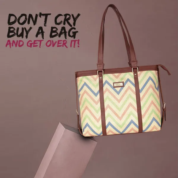 Hard_Craft_Women_Laptop_Handbags_|_Tidal_Wave_Print_Vegan_Leather_Bag_|_Stylish_Sling_Hand_Bag_For_Office_Use_|_Side_Shoulder_Tote_Bag_For_Working_Womens_|_Gifts_For_Women_Girls