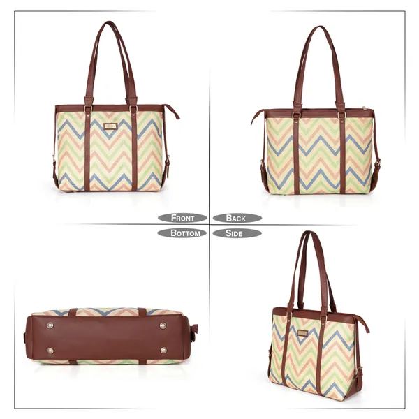 Hard_Craft_Women_Laptop_Handbags_|_Tidal_Wave_Print_Vegan_Leather_Bag_|_Stylish_Sling_Hand_Bag_For_Office_Use_|_Side_Shoulder_Tote_Bag_For_Working_Womens_|_Gifts_For_Women_Girls