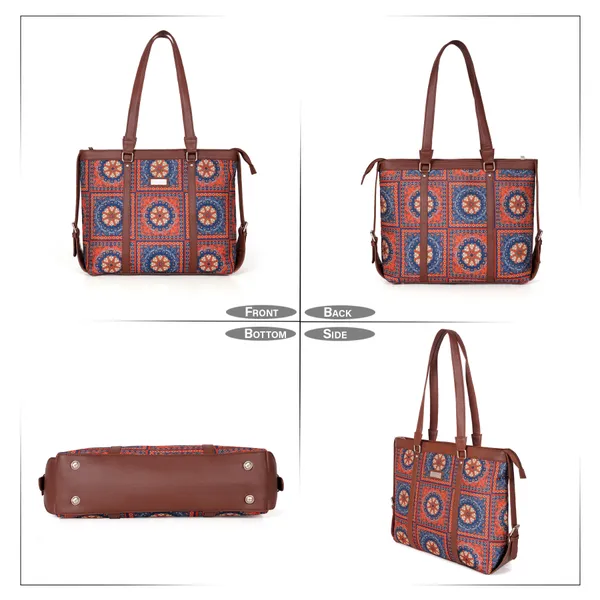 Hard_Craft_Women_Laptop_Handbags_|_Mandala_Print_Vegan_Leather_Bag_|_Stylish_Sling_Hand_Bag_For_Office_Use_|_Side_Shoulder_Tote_Bag_For_Working_Womens_|_Gifts_For_Women_Girls