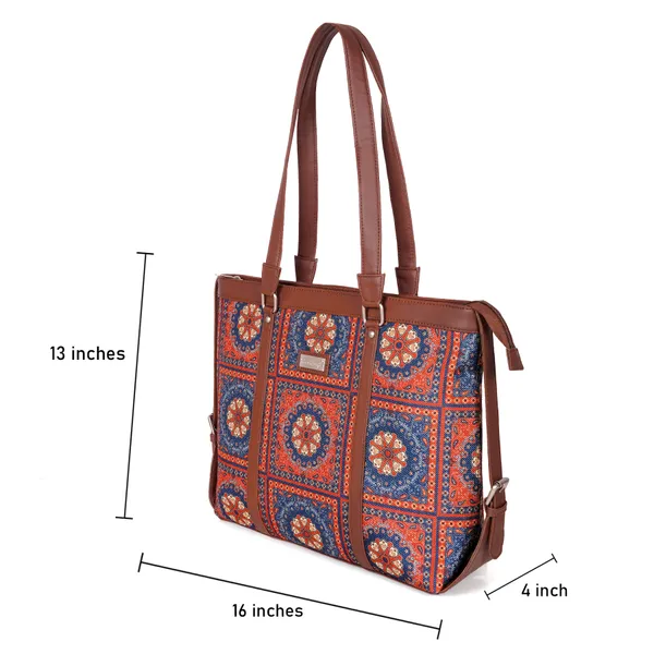 Hard_Craft_Women_Laptop_Handbags_|_Mandala_Print_Vegan_Leather_Bag_|_Stylish_Sling_Hand_Bag_For_Office_Use_|_Side_Shoulder_Tote_Bag_For_Working_Womens_|_Gifts_For_Women_Girls