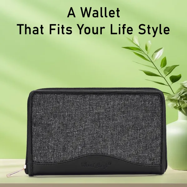 Hard_Craft_Wallet_For_Woman_Vegan_Leather_Purse_For_Woman_Stylish_Ladies_Hand_Purse_For_Women_Holds_Cash_Cards_Mobile_Coin_Pocket_Clutch_Purse_With_Zip_Closure_Gift_For_Women_Girls