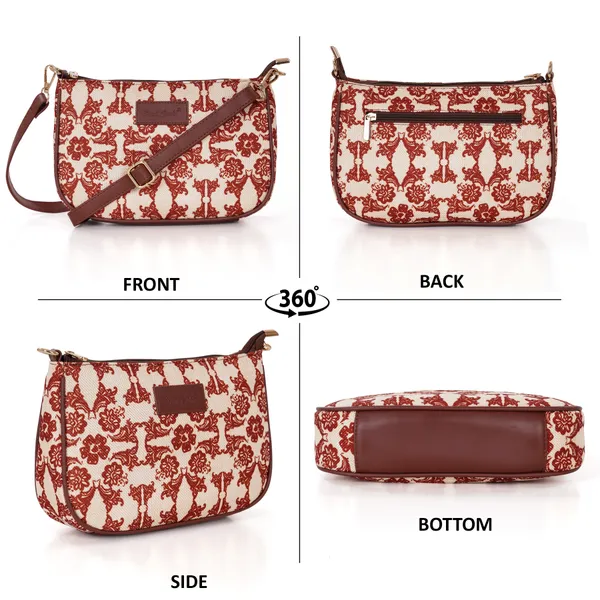 Hard_Craft_Floral_Print_Women's_Vegan_Leather_Sling_Bag_For_Women