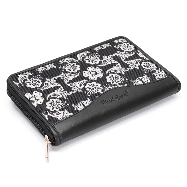 Hard_Craft_Wallet_For_Woman_Floral_Print_Vegan_Leather_Purse_For_Woman_Stylish_Ladies_Hand_Purse_For_Women_Holds_Cash_Cards_Mobile_Coin_Pocket_Clutch_Purse_With_Zip_Closure_Gift_For_Women_Girls