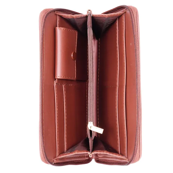 Hard_Craft_Wallet_For_Woman_Floral_Print_Vegan_Leather_Purse_For_Woman_Stylish_Ladies_Hand_Purse_For_Women_Holds_Cash_Cards_Mobile_Coin_Pocket_Clutch_Purse_With_Zip_Closure_Gift_For_Women_Girls