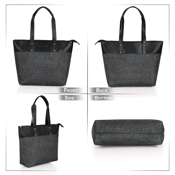 Hard_Craft_Floral_Print_Women's_Vegan_Leather_Stylish_Tote_Bag_For_Women_Office_Use_With_Personalize_Tag_Hand_Bag_Purse_Casual_Shoulder_Bag_For_College_Girls