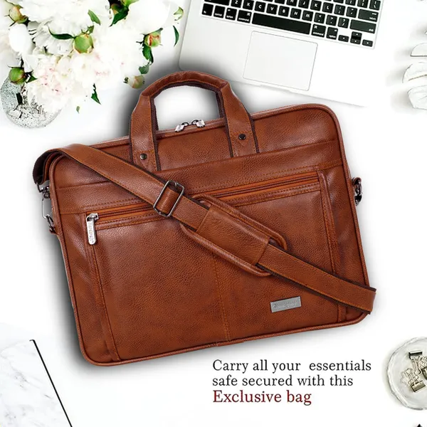 Tan_PU_Leather_Finish__Laptop__Messenger_Bag