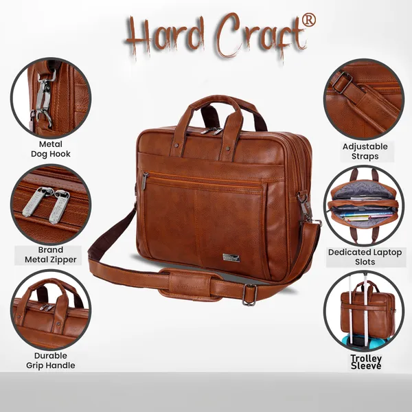 Tan_PU_Leather_Finish__Laptop__Messenger_Bag
