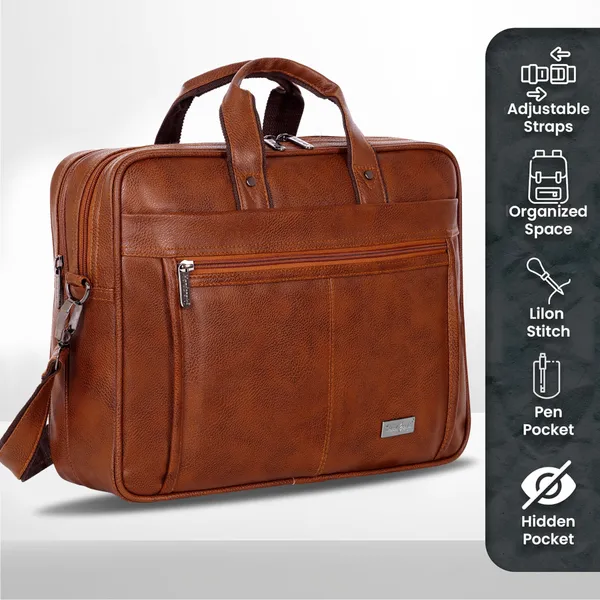 Tan_PU_Leather_Finish__Laptop__Messenger_Bag