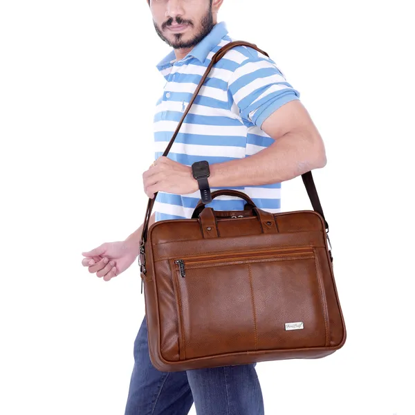 Tan_PU_Leather_Finish__Laptop__Messenger_Bag