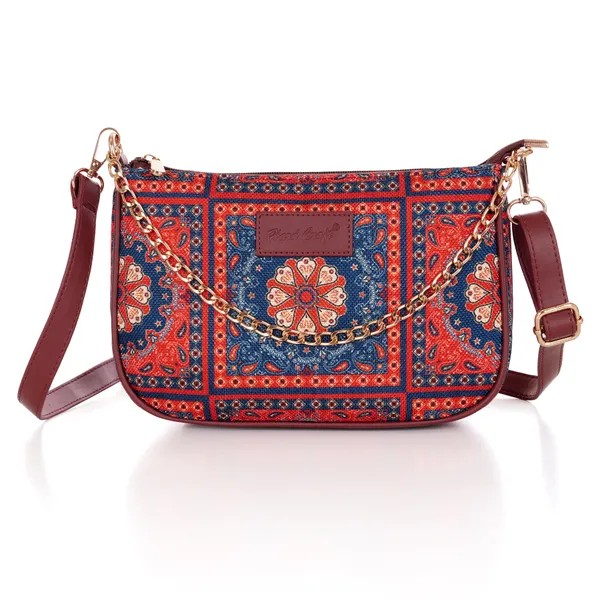 Hard_Craft_Mandala_Print_Women's_Vegan_Leather_Sling_Bag_For_Women