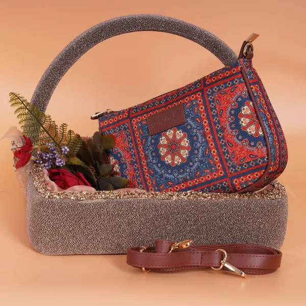 Hard_Craft_Mandala_Print_Women's_Vegan_Leather_Sling_Bag_For_Women