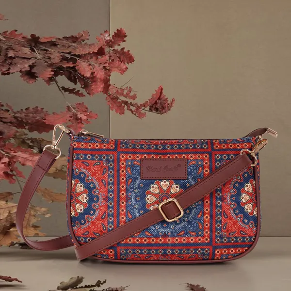 Hard_Craft_Mandala_Print_Women's_Vegan_Leather_Sling_Bag_For_Women