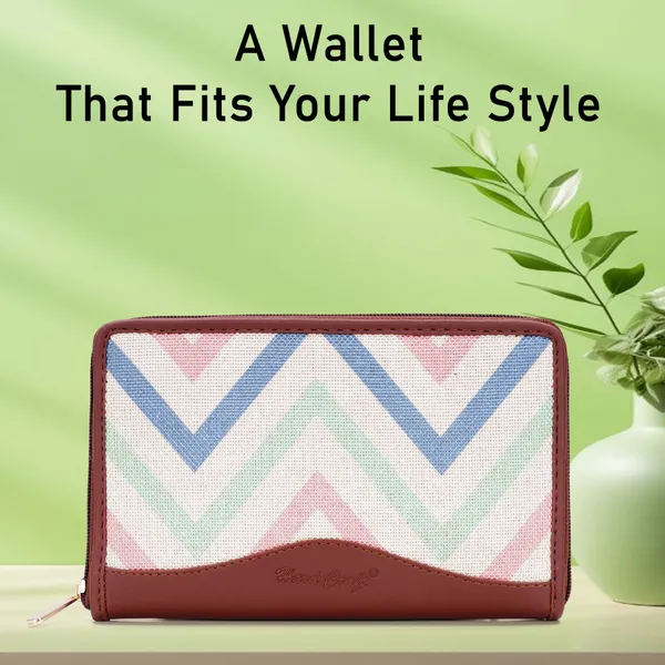 Hard_Craft_Wallet_For_Woman_Wave_Print_Vegan_Leather_Purse_For_Woman_Stylish_Ladies_Hand_Purse_For_Women_Holds_Cash_Cards_Mobile_Coin_Pocket_Clutch_Purse_With_Zip_Closure_Gift_For_Women_Girls