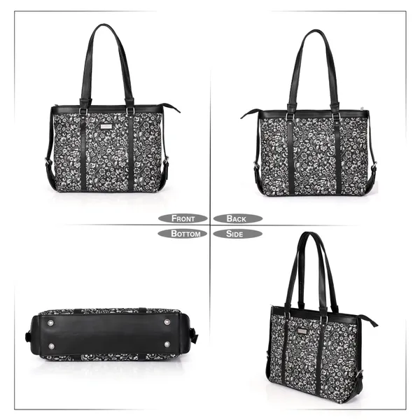 Hard_Craft_Women_Laptop_Handbags_|_Floral_Print_Vegan_Leather_Bag_|_Stylish_Sling_Hand_Bag_For_Office_Use_|_Side_Shoulder_Tote_Bag_For_Working_Womens_|_Gifts_For_Women_Girls
