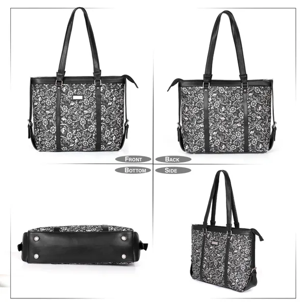 Hard_Craft_Women_Laptop_Handbags_|_Floral_Print_Vegan_Leather_Bag_|_Stylish_Sling_Hand_Bag_For_Office_Use_|_Side_Shoulder_Tote_Bag_For_Working_Womens_|_Gifts_For_Women_Girls
