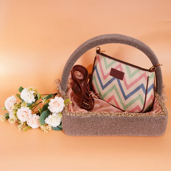 Hard_Craft_Wave_Print_Women's_Vegan_Leather_Sling_Bag_For_Women