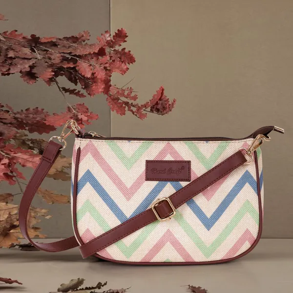 Hard_Craft_Wave_Print_Women's_Vegan_Leather_Sling_Bag_For_Women