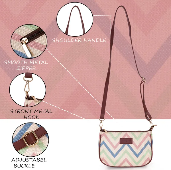 Hard_Craft_Wave_Print_Women's_Vegan_Leather_Sling_Bag_For_Women