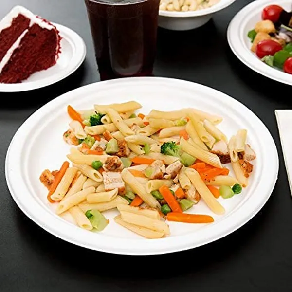 Sugarcane_Bagasse_100%_Natural_11_Inch_Round_White_Plates,_Biodegradable,_Compostable,_Disposable,_Safe_&_Hygienic,_For_Parties_And_Family_Events_(50_Plates)