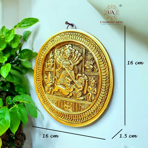Gold_Plated_Maa_Durga_Sherawali_Wall_Hanging_|_Living_Room_Home_Decor_Gifting_Showpiece