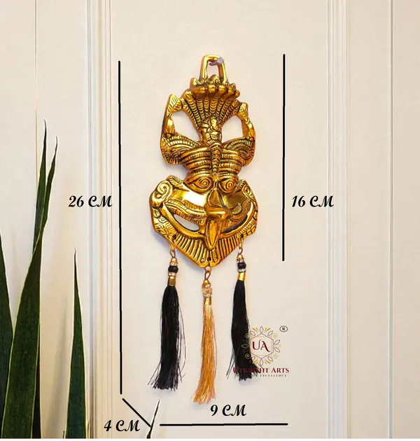 Metal_Handcrafted_Kirthimukha_for_Home_Entrace_Wall_Hanging/Keerthi_Mukudu_Mask