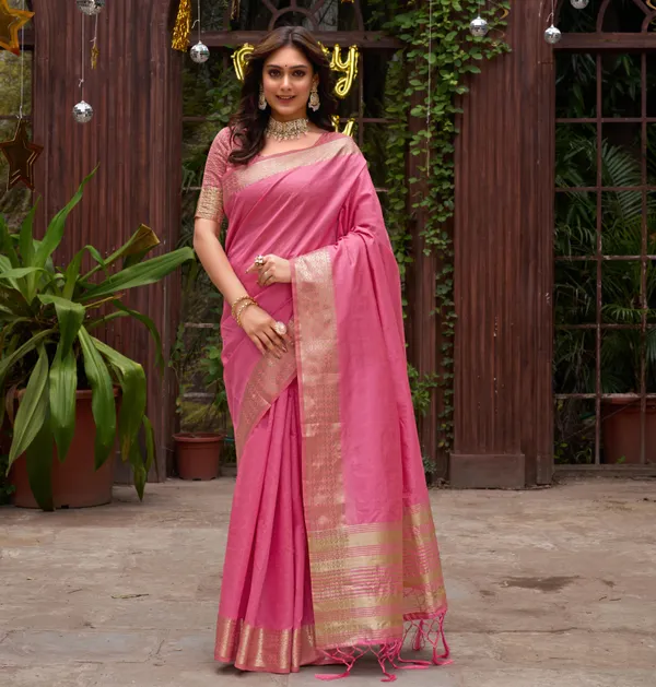 Asam_Pink_Couple_Dress_Silk_Saree_&_Kurta