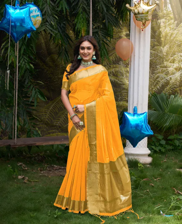 HoneyBunny_Orgenza_silk_Saree_&_Kurta