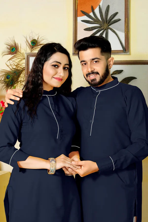 Couple_Combo_dress_cotton_Kurti_and_kurta