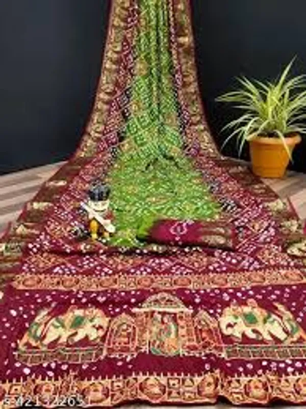 Pure_Cotton_Block_Print_Saree_With_Blouse