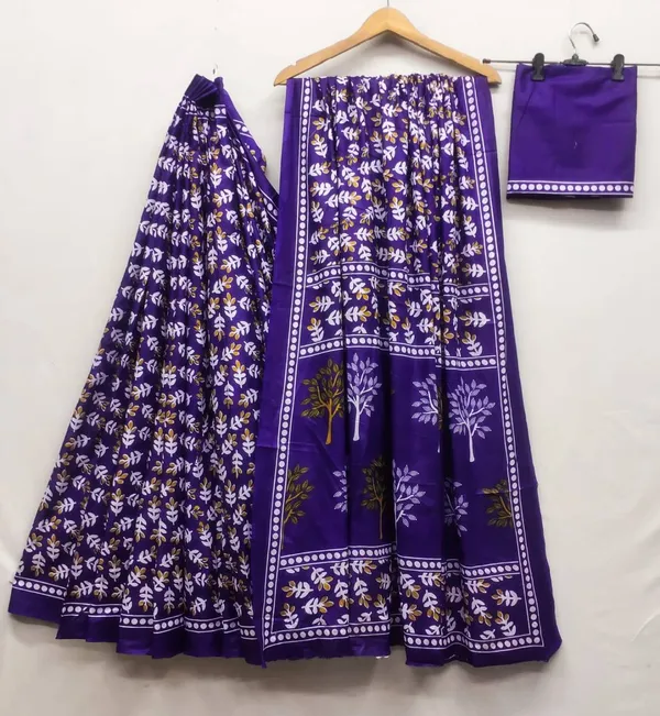 HANDICRAFT_IKKAT_PURE_SOFT_MUL_COTTON_SAREE_WITH_BLOUSE_PIECE